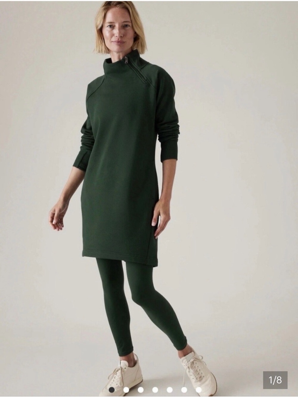 Athleta Cozy Karma Sweatshirt Dress Small Petite